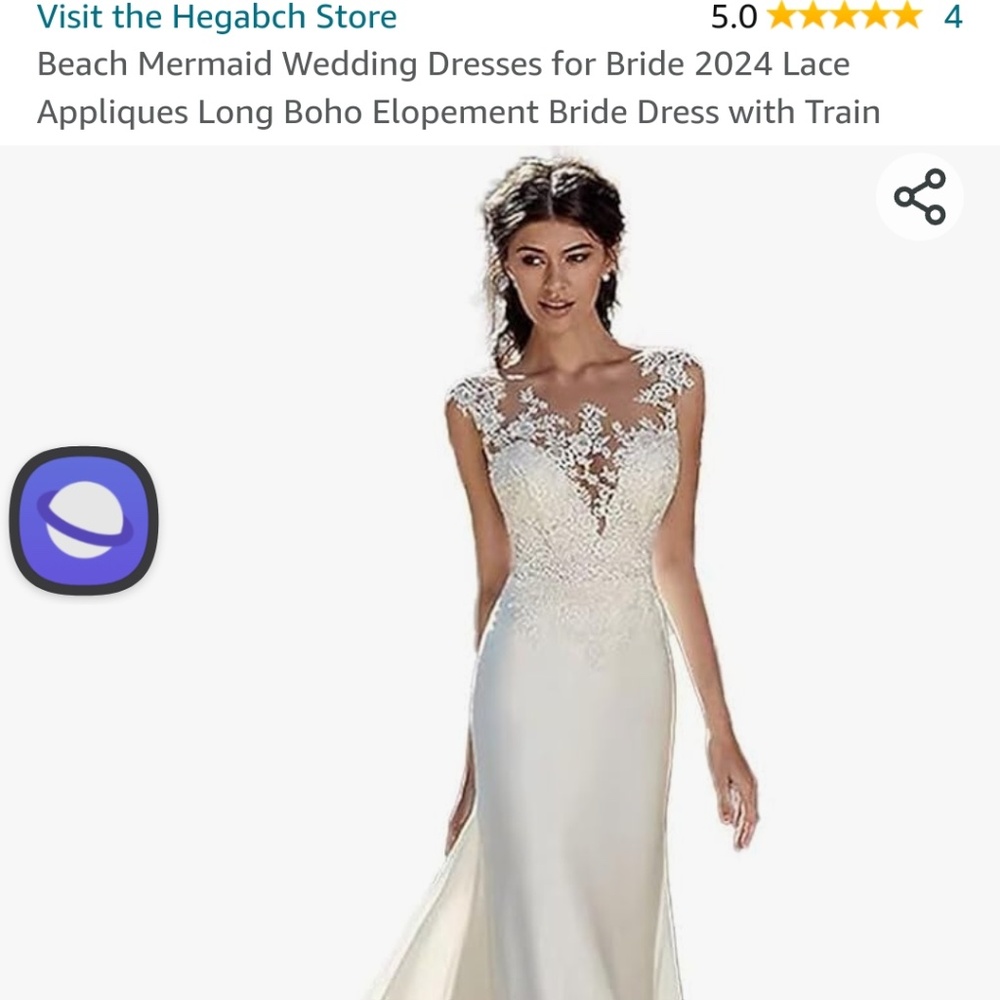 Wedding dresses /Evening Gown with tail